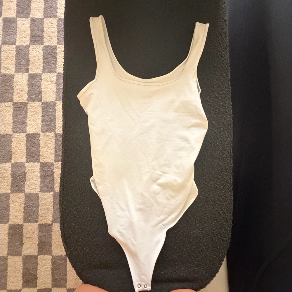Abercrombie & Fitch White Soft Bodysuit